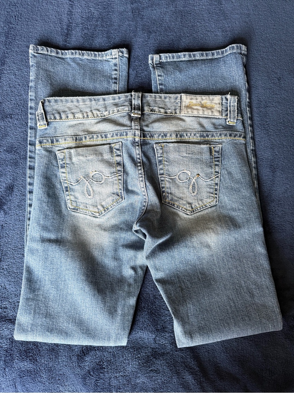 Guess Light Blue Boot Cut Jeans with Stud Detail - Picture 5 of 5